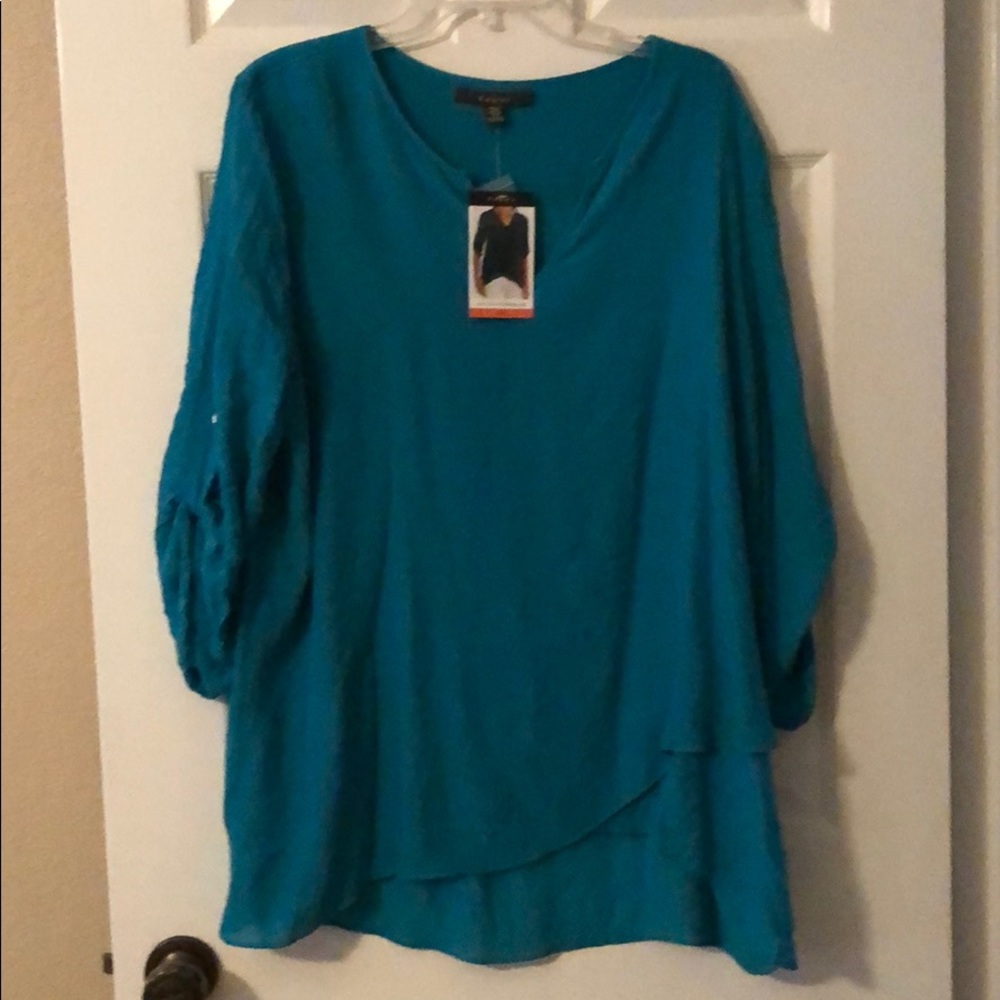 Teal Blouse